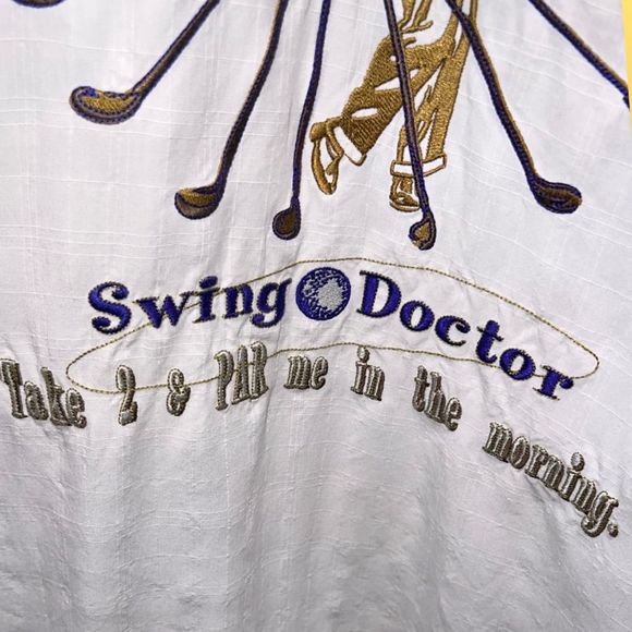 Tommy Bahama Embroidered ￼Swing Doctor Camp Shirt Medium - Picture 5 of 5